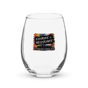Stemless wine glass